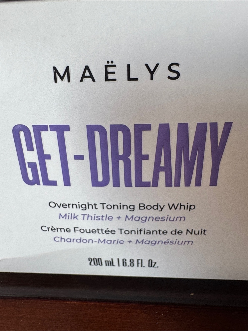 Get-Dreamy Overnight Toning Body Whip 6.8 oz. Full Size brand new in box